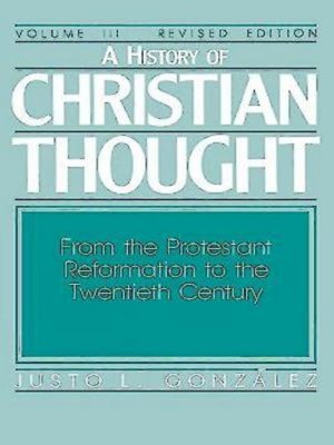 cover image of A History of Christian Thought, Volume 3